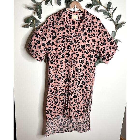 NWT Anthropologie Maeve Rita Leopard Print Tunic LAST CALL - Picture 2 of 9